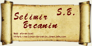 Selimir Brčanin vizit kartica